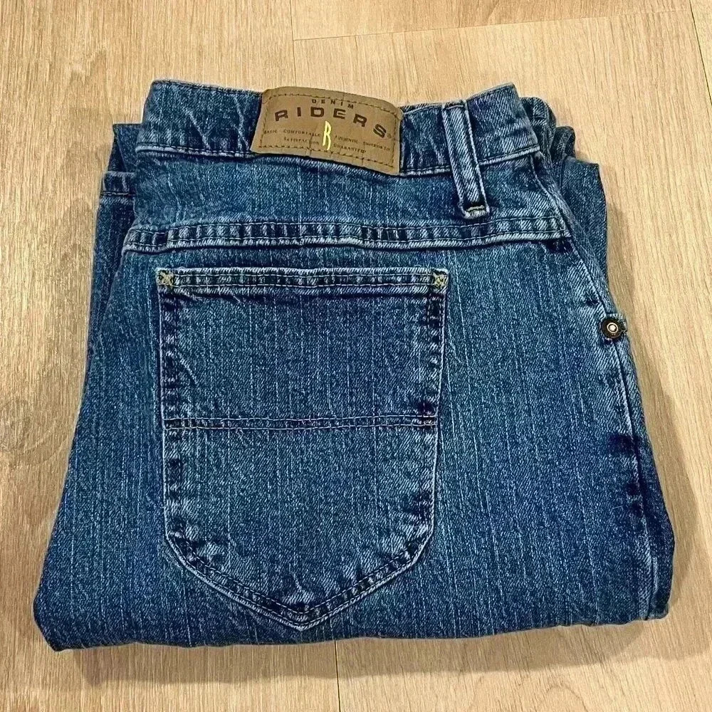 Vintage lee riders medium wash, size 14 petite